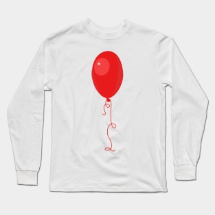 Single red balloon Long Sleeve T-Shirt